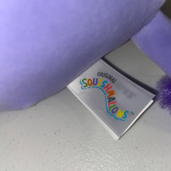 Squishmallows Anjali the Elephant Plush 7” Tie-Dye Ears Flower Clip 2023 - Picture 14 of 16